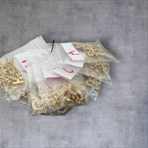 14K GP Name initials (Letter) crown pendant & necklace CHOOSE one from A-Z - Picture 5 of 5